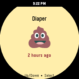 Diaper screen, round